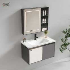 BỘ TỦ GƯƠNG PHÒNG TẮM THÔNG MINH AKHOA PVC04 80CM 10 PVC04 80 03