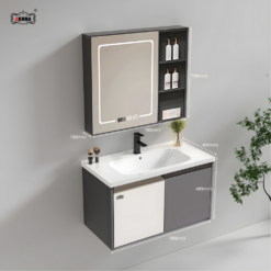 BỘ TỦ GƯƠNG PHÒNG TẮM THÔNG MINH AKHOA PVC04 80CM 7 PVC04 80 06