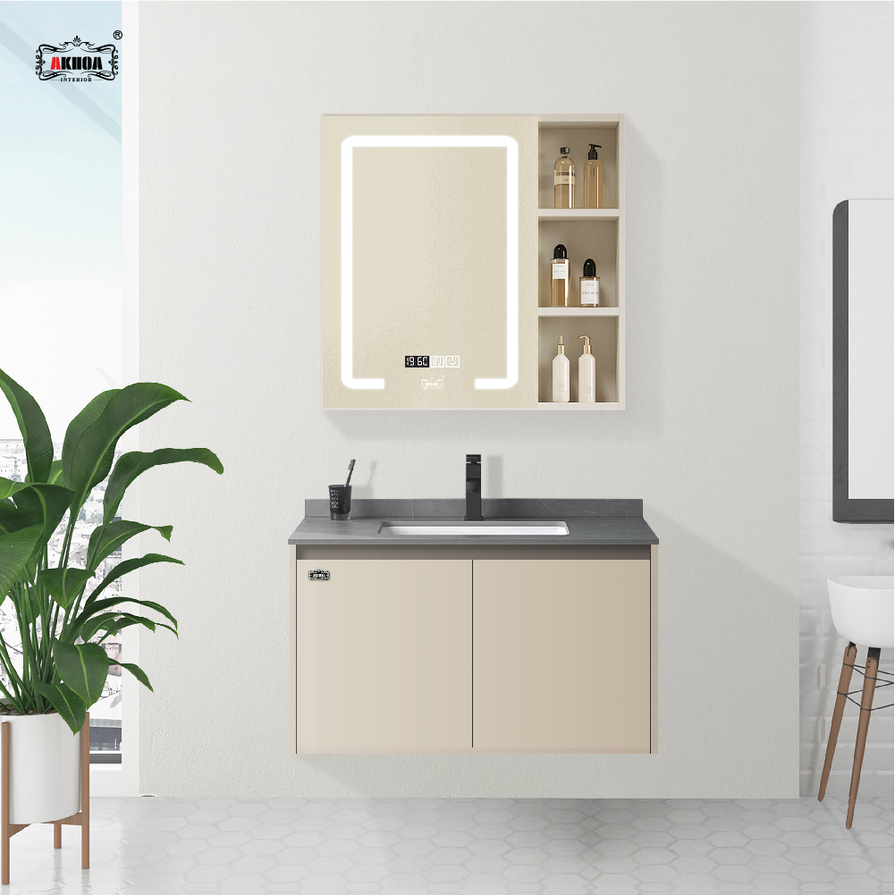 BỘ TỦ GƯƠNG PHÒNG TẮM THÔNG MINH AKHOA PVC05 80CM 1 PVC05 80 17