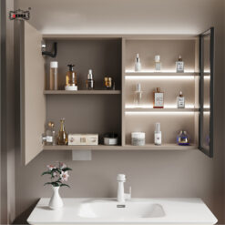 BỘ TỦ GƯƠNG PHÒNG TẮM THÔNG MINH AKHOA PVC13 80CM 14 PVC11 80 04