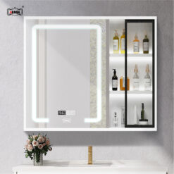 BỘ TỦ GƯƠNG PHÒNG TẮM CAO CẤP AKHOA PVC16 80CM 16 PVC16 80 11