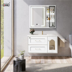 BỘ TỦ GƯƠNG PHÒNG TẮM CAO CẤP AKHOA PVC16 80CM 11 PVC16 80 13