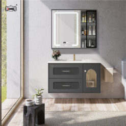 BỘ TỦ GƯƠNG PHÒNG TẮM CAO CẤP AKHOA PVC16 80CM 14 PVC16 80 14