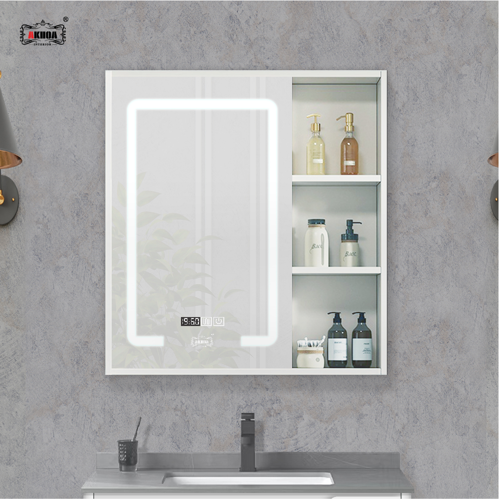 BỘ TỦ GƯƠNG PHÒNG TẮM CAO CẤP AKHOA PVC19 60CM 8 PVC19 60 11