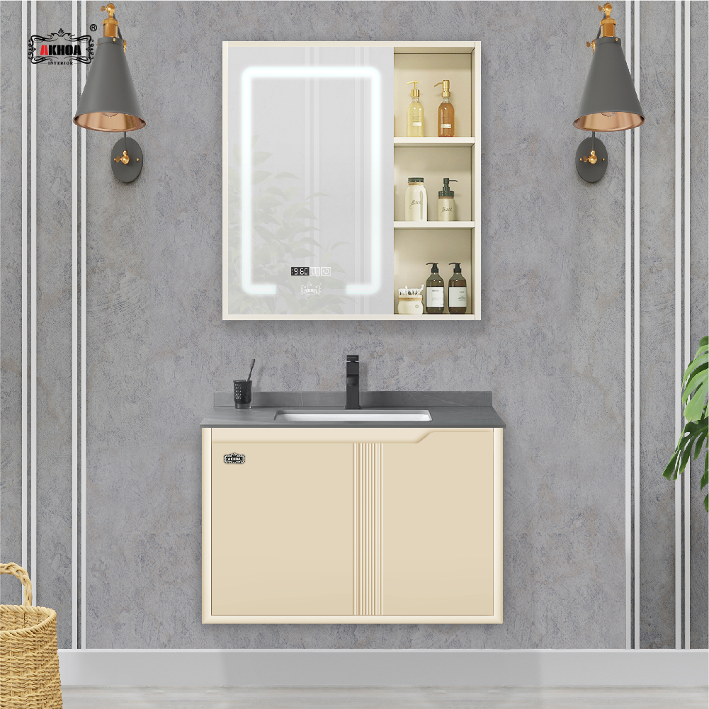 BỘ TỦ GƯƠNG PHÒNG TẮM CAO CẤP AKHOA PVC19 60CM 4 PVC19 60 16