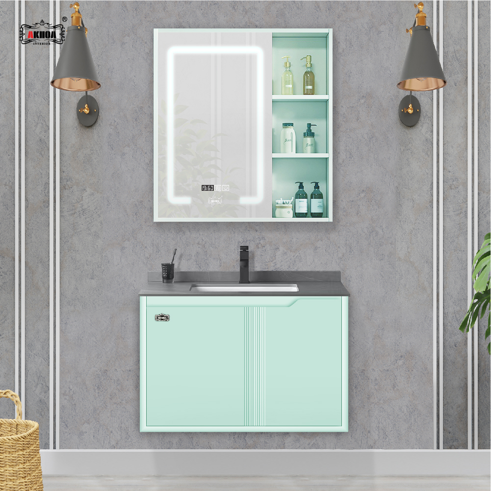 BỘ TỦ GƯƠNG PHÒNG TẮM CAO CẤP AKHOA PVC19 60CM 5 PVC19 60 17