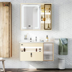 BỘ TỦ GƯƠNG PHÒNG TẮM CAO CẤP AKHOA PVC14 80CM 10 PVC 14 14